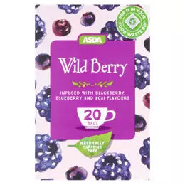 ASDA Wild Berry 20 Tea Bags 40g