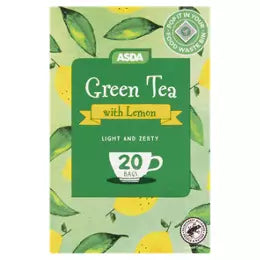 ASDA Green Tea with Lemon 20 Tea Bags  40g
