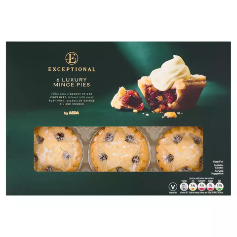 ASDA Exceptional 6 Luxury Mince Pies