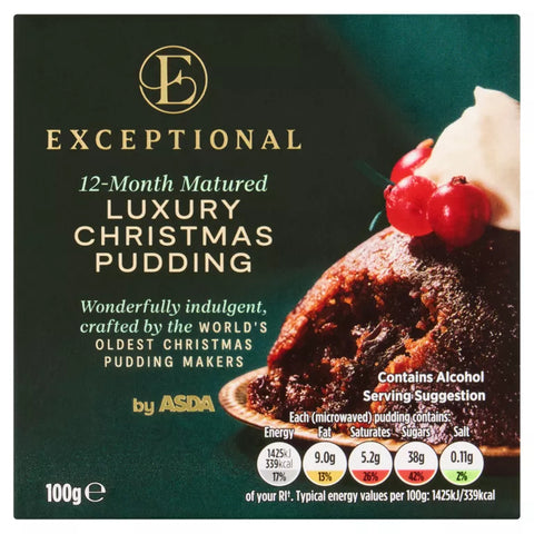 Exceptional by ASDA Luxury Christmas Pudding 100g