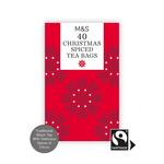 M&S Christmas Spiced Tea  40 Tea Bags  125g