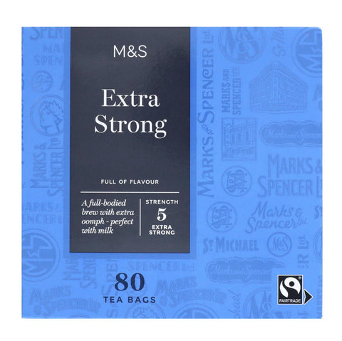 M&S Extra Strong Tea Bags 80 per pack  250g
