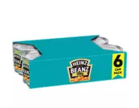 Heinz baked beans 6x200g pack