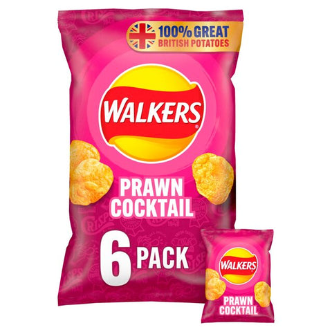 Walkers Prawn Cocktail Multipack 6x25g