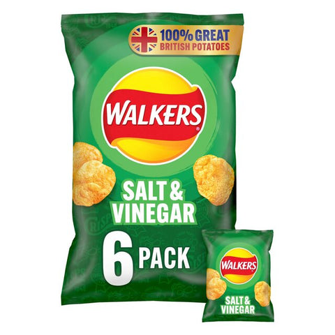 Walkers Salt & Vinegar Multipack 6x25g