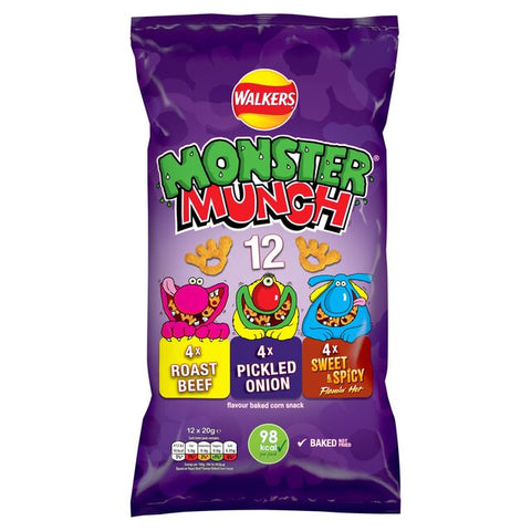 Walkers Pickled Onion Monster Munch multipack 6x