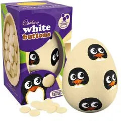 CADBURY WHITE CHOCOLATE BUTTONS EGG (98G)