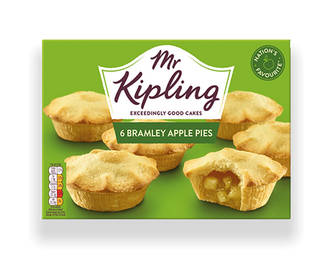 Mr Kipling Bramley Apple Pies  6pk