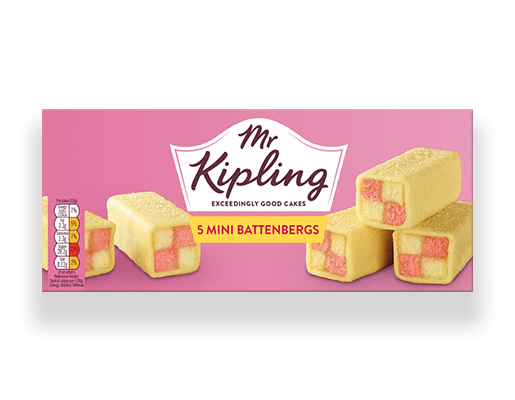 Mr Kipling Mini Battenberg Cakes 5pk