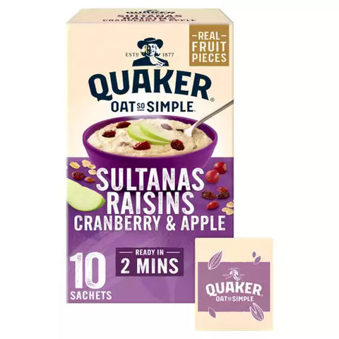 Quaker Oats So Simple Sultanas & Raisins Porridge 10 pack