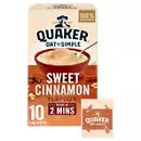 Quaker Oats So Simple Sweet Cinnamon Porridge 10 pack
