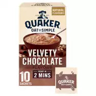 Quaker Oats So Simple Velvety Chocolate Porridge 10 pack
