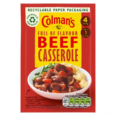 Colmans Beef Casserole Recipe Mix