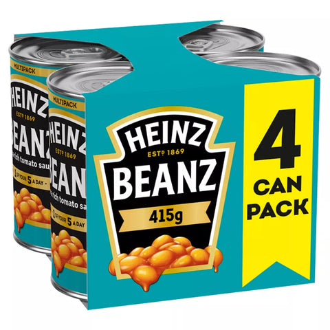 Heinz baked beans 4x415g pack