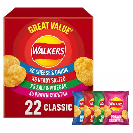 Walkers Classic Variety Multipack Box x22