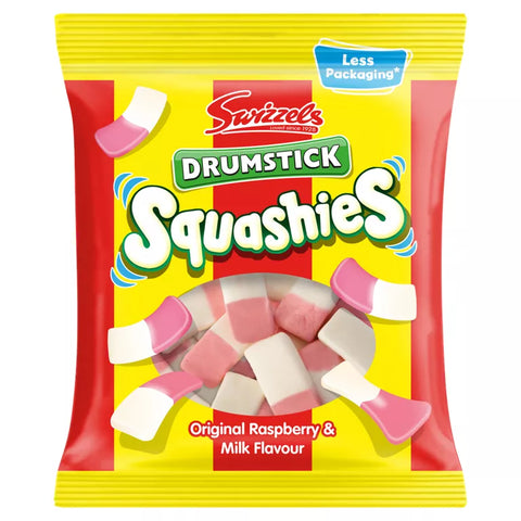 Swizzels Drumstick Squashies Original Raspberry & Milk