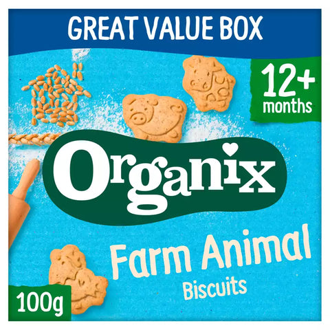 Organix Farm Animal Organic Biscuits  5x20g  12+months 100g