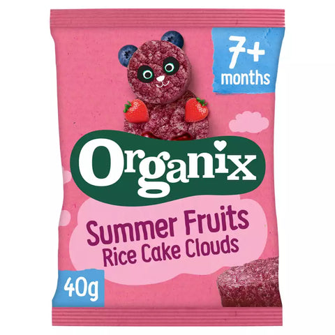 Organix Summer Fruits Rice Cake Clouds 7+months 40g