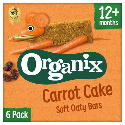 Organix Carrot Cake Organic Oaty bars  6x23g  12+months
