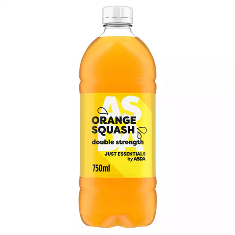 ASDA Essentials Double Strength Orange Squash no added sugar 750ml