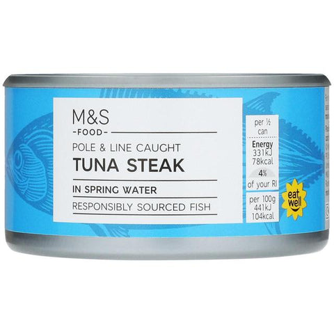 M&S Tuna Steak in Spring Water 200g
