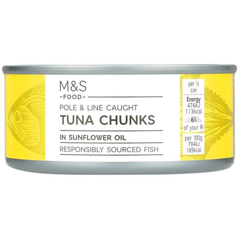 M&S Tuna Steak in sunflower oil 165g