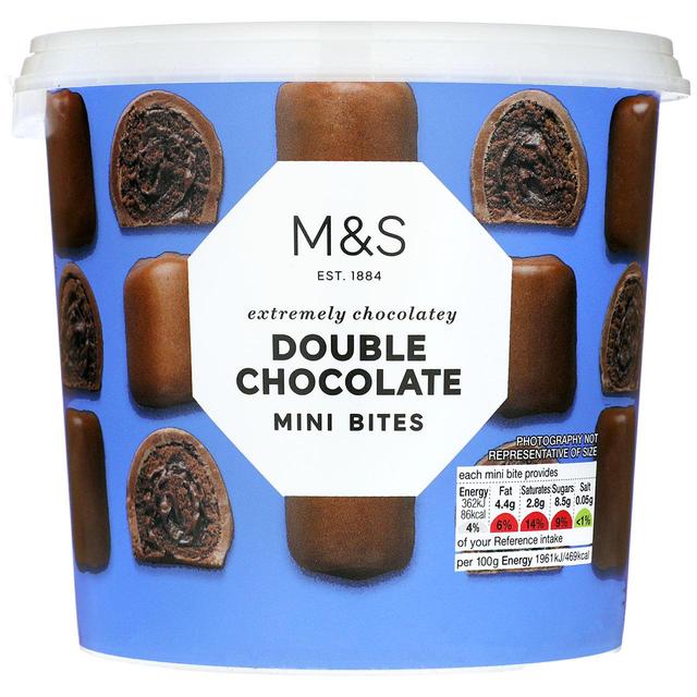 M&S Double Chocolate  Mini Bites 295g