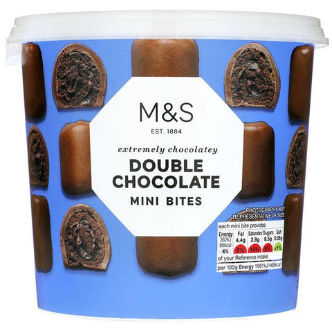 M&S Double Chocolate  Mini Bites 295g