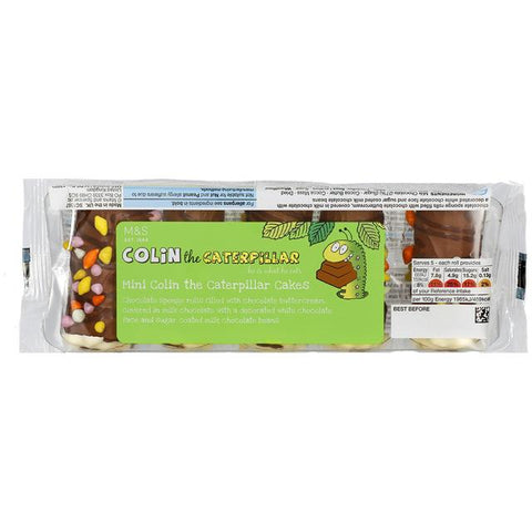 M&S Colin the Caterpillar mini cakes