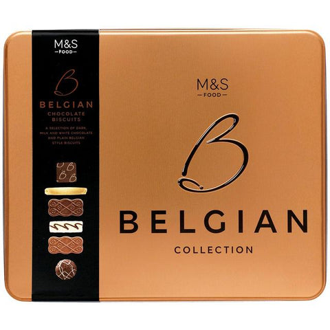 M&S Belgian Chocolate Biscuit Tin 500g