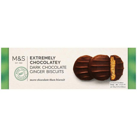M&S Double Dark Chocolate and Ginger Biscuits