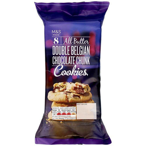 M&S Double Belgian Chocolate Chunk Cookies  200g