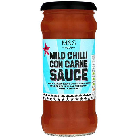 M&S Mild Chilli Con Carne Sauce 340g