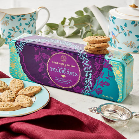 Fortnum & Mason Earl Grey Tea Biscuit Tin 120g