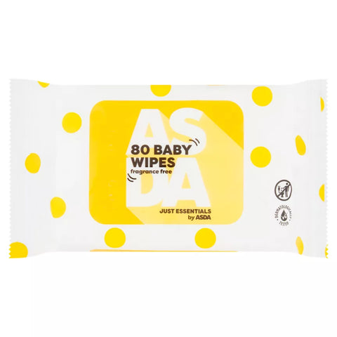 ASDA ESSENTIALS  80 Baby Wipes