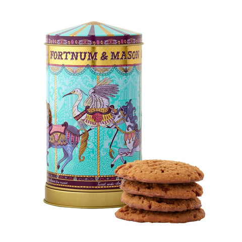 Fortnum & Mason Musical Merry Go Round Biscuit Selection Tin 500g