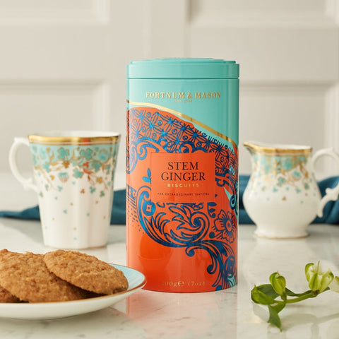 Fortnum & Mason Piccadilly Stem Ginger Biscuit Tin 200g